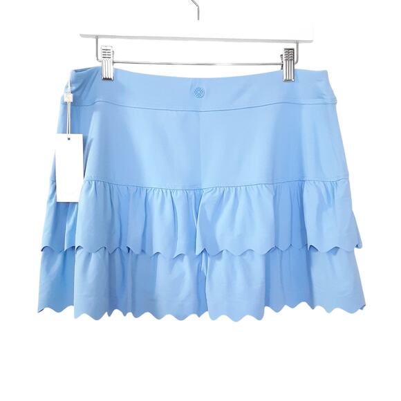 Lilly Pulitzer Miesha Zig Zag Skort UPF 50+ Meryl Jacaranda Blue Womens 8 NWT - Picture 3 of 12